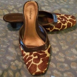 2/$25 Liz Claiborne Animal Print Mule